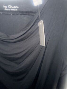 Chico's Black Draped top